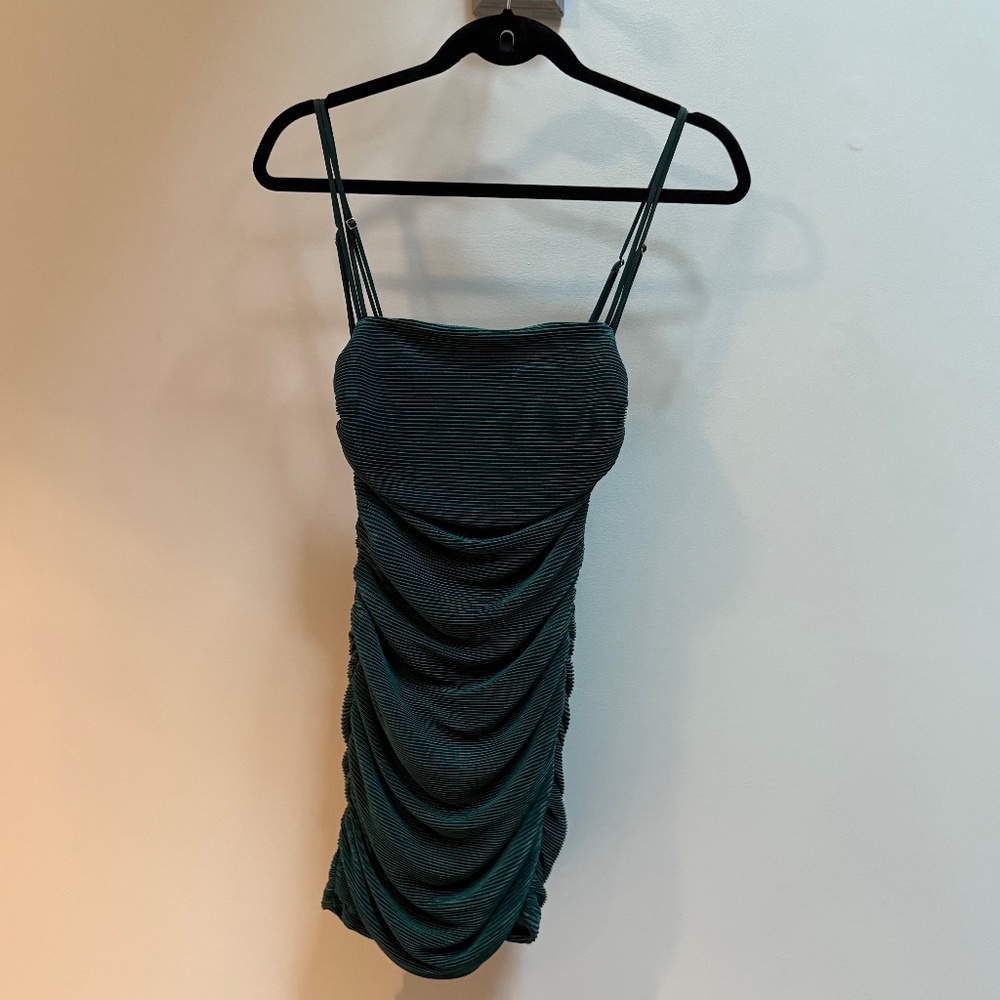 Emerald Green Mini Dress